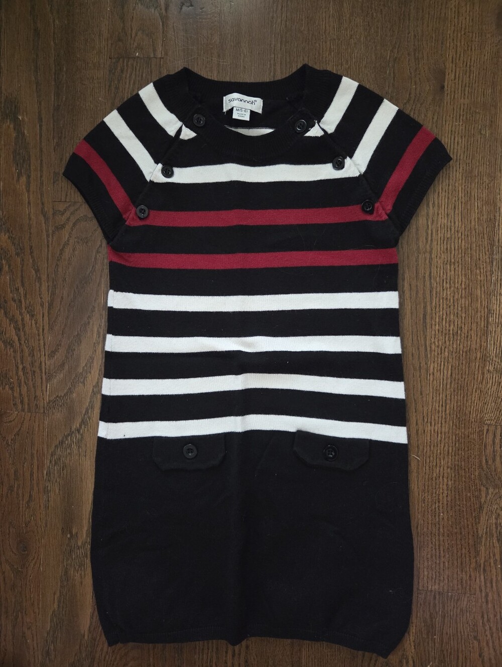 Savannah Girls S (5/6) Striped Sweater Dress